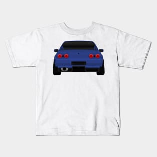 R32 rear Blue Kids T-Shirt